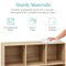 Best Choice Products 6-Cube Bookshelf, 13.5in Display Storage System, Organizer w/ Removable Back Panels
